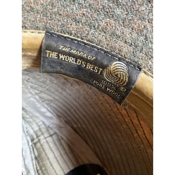 World's Best 100% Wool Vintage 1950's Green Fedora - Picture 6 of 7